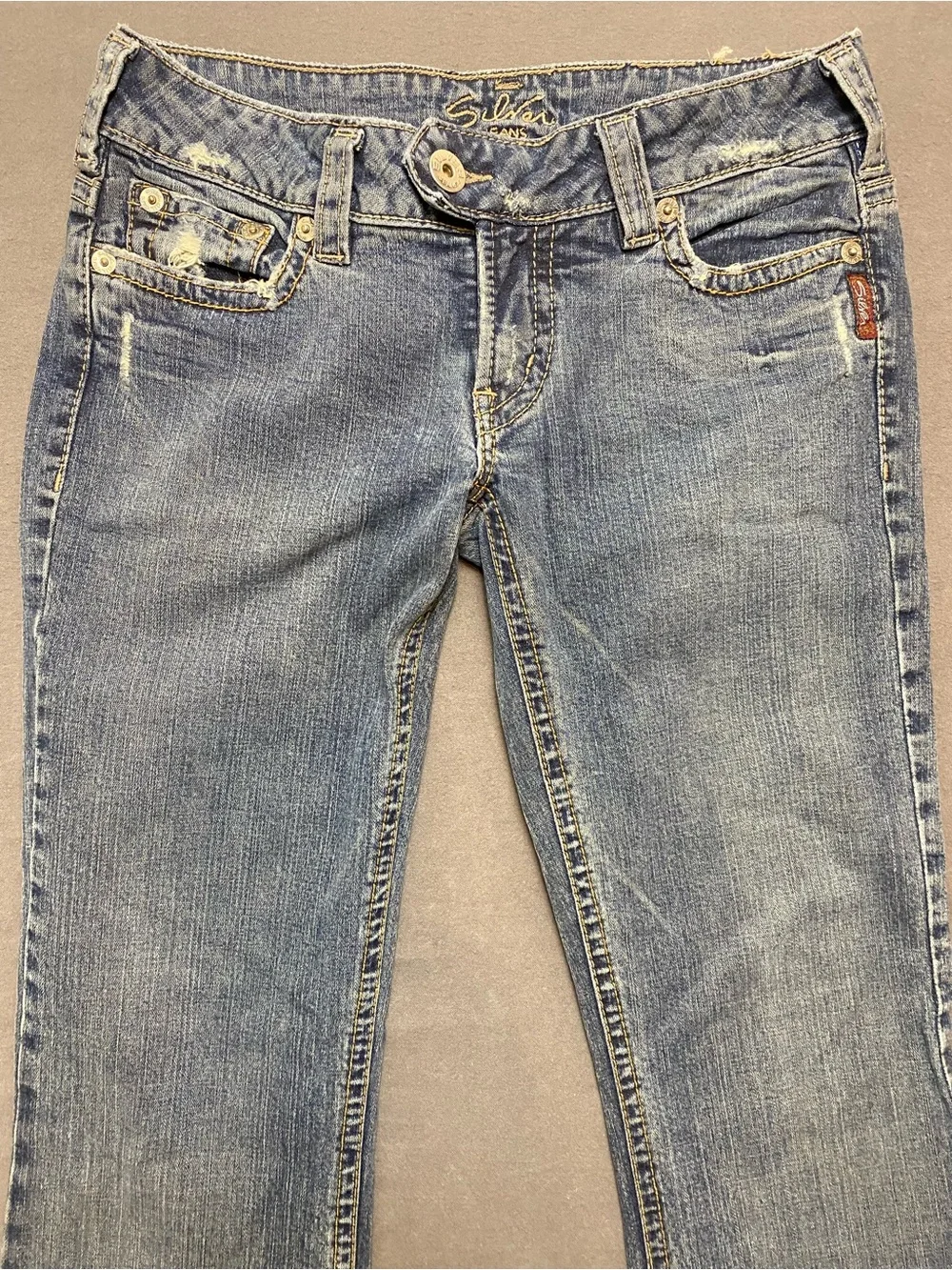 Silver Jeans Women's Tuesday Blue Bootcut Jeans Medium Wash Size 29/35